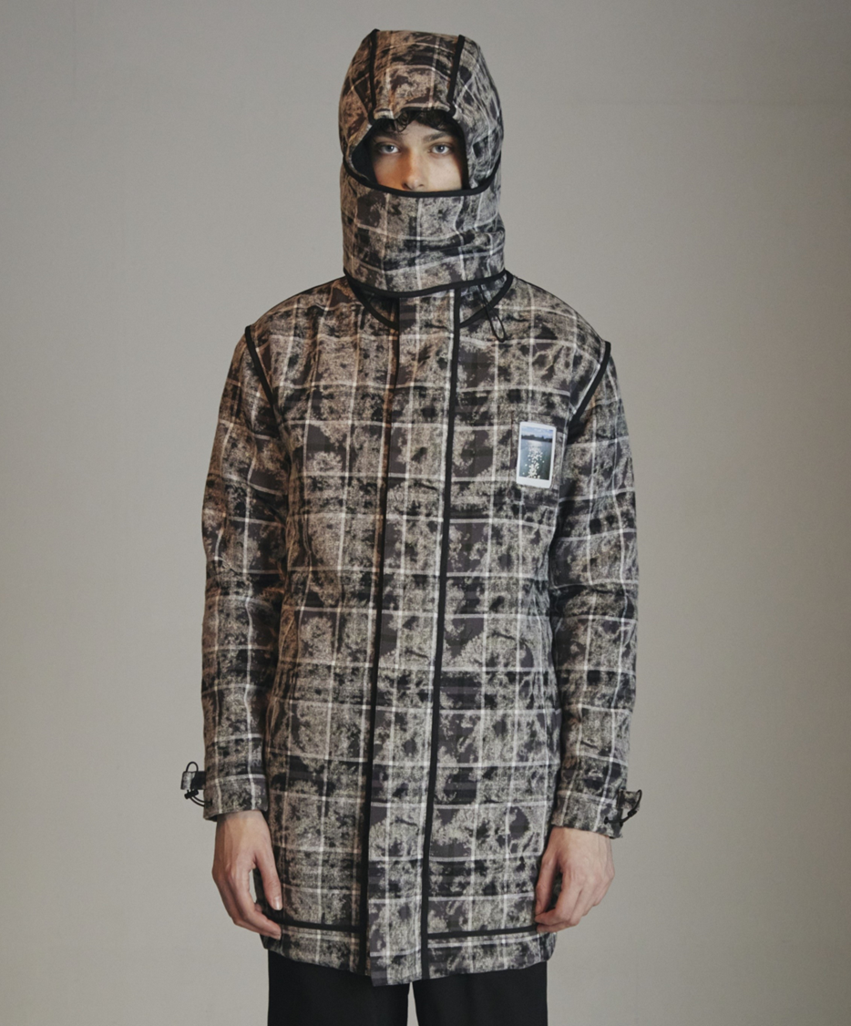 CHECK MASK HOODIE JACKET