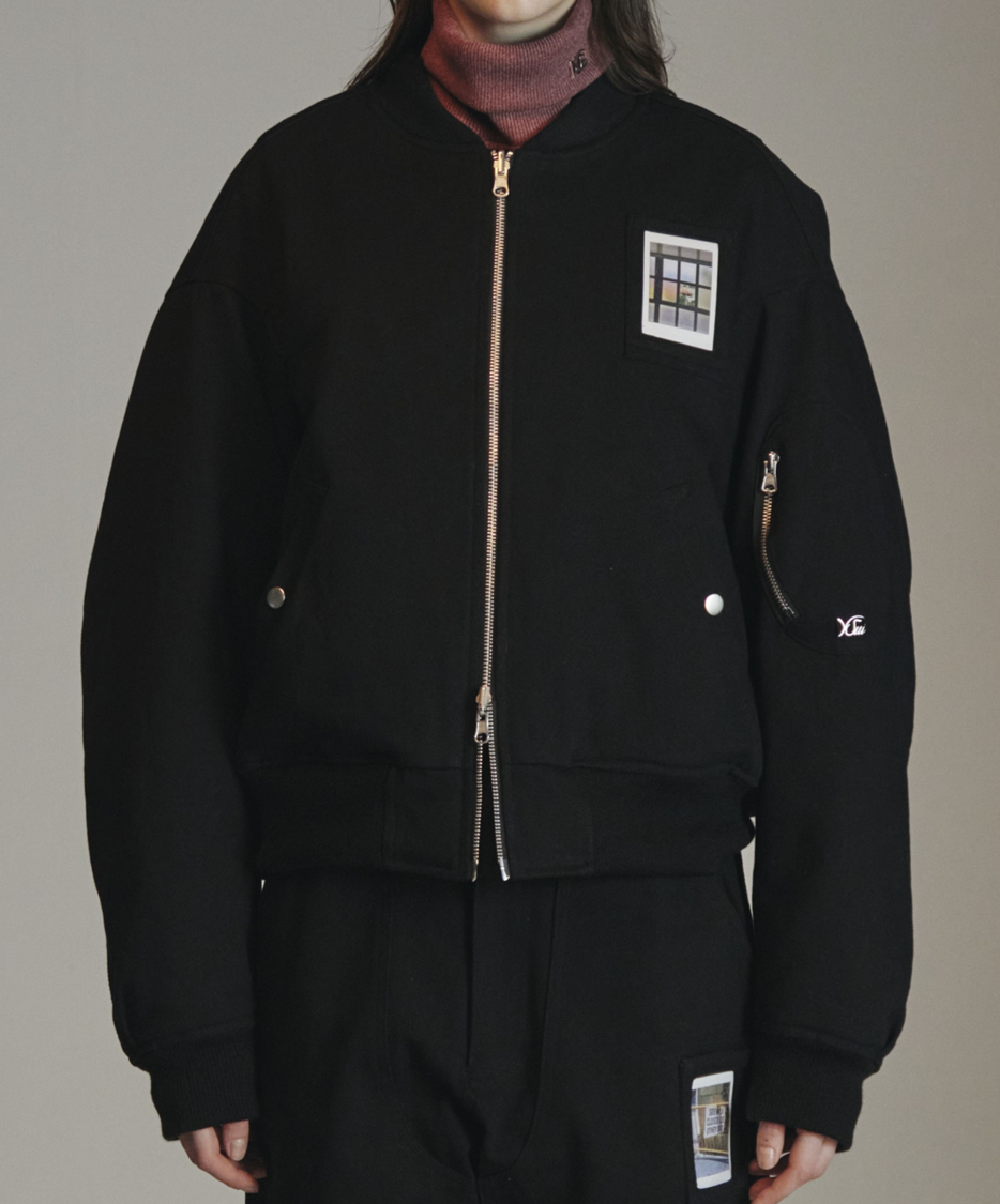 PHOTO PADDED BOMBER JACKET