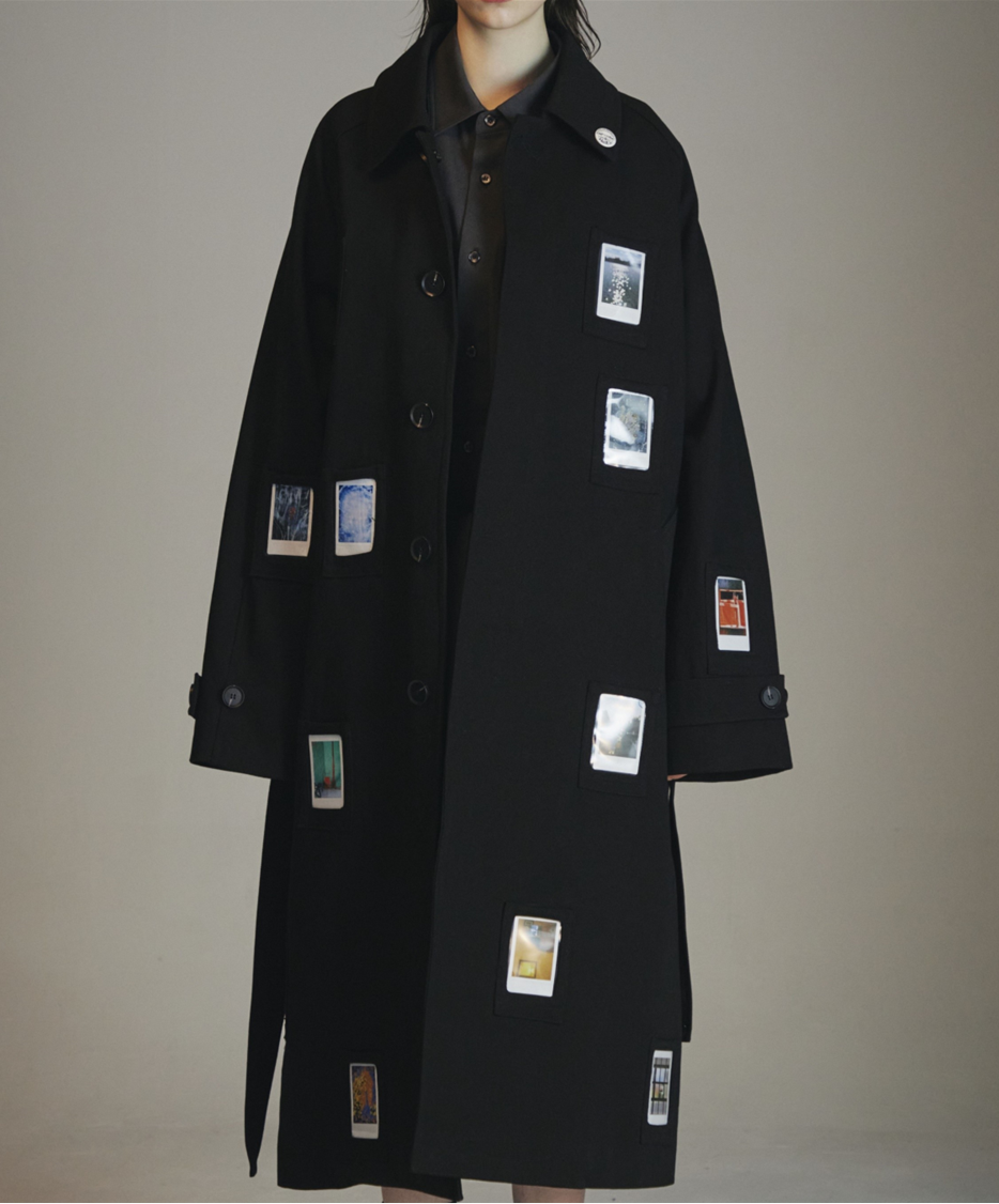 PHOTO BLACK LONG COAT