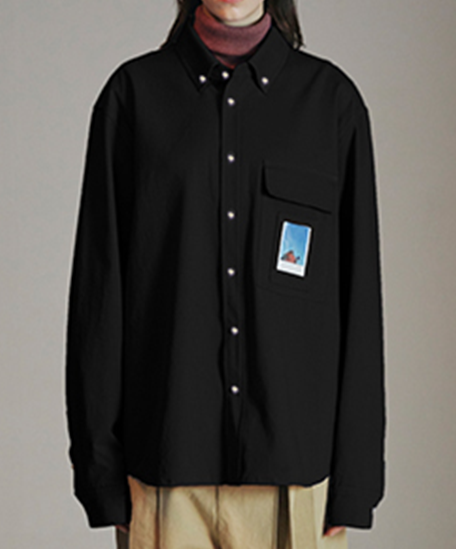 BLACK PHOTO SHIRT