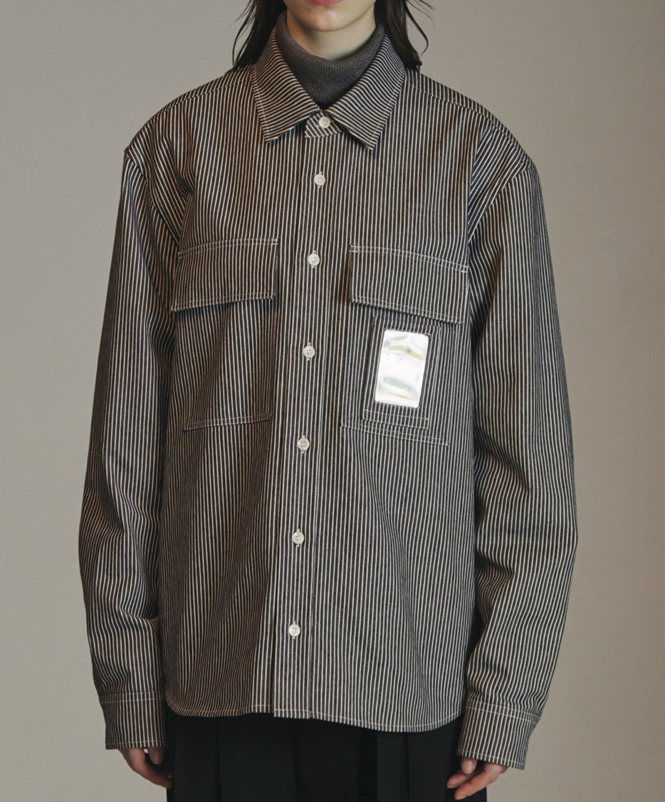 PHOTO STRIPED SHIRT