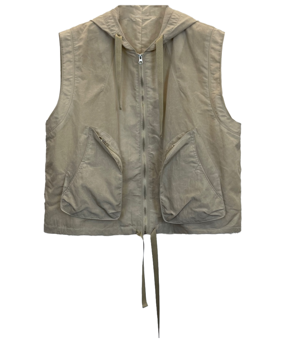 LAYERED UTILITY LONG JACKET - VEST