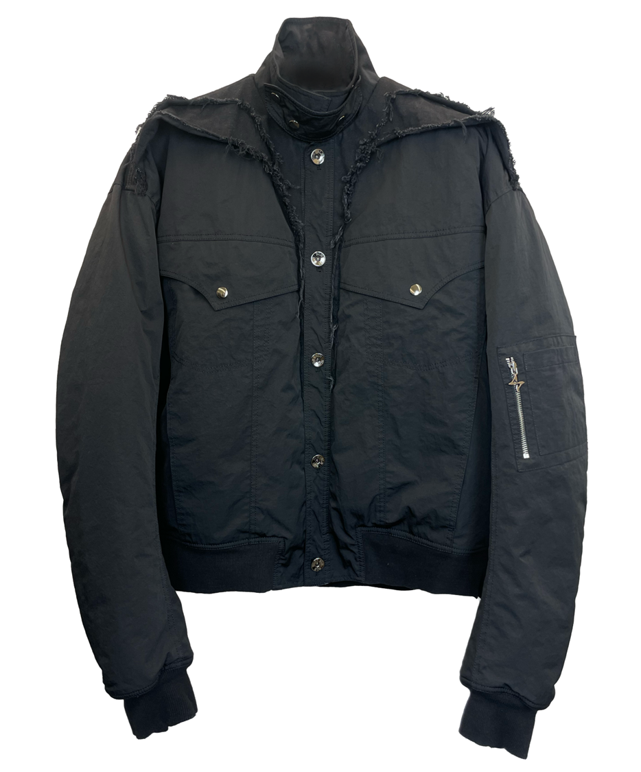 RAW CUT EDGED BOMBER
