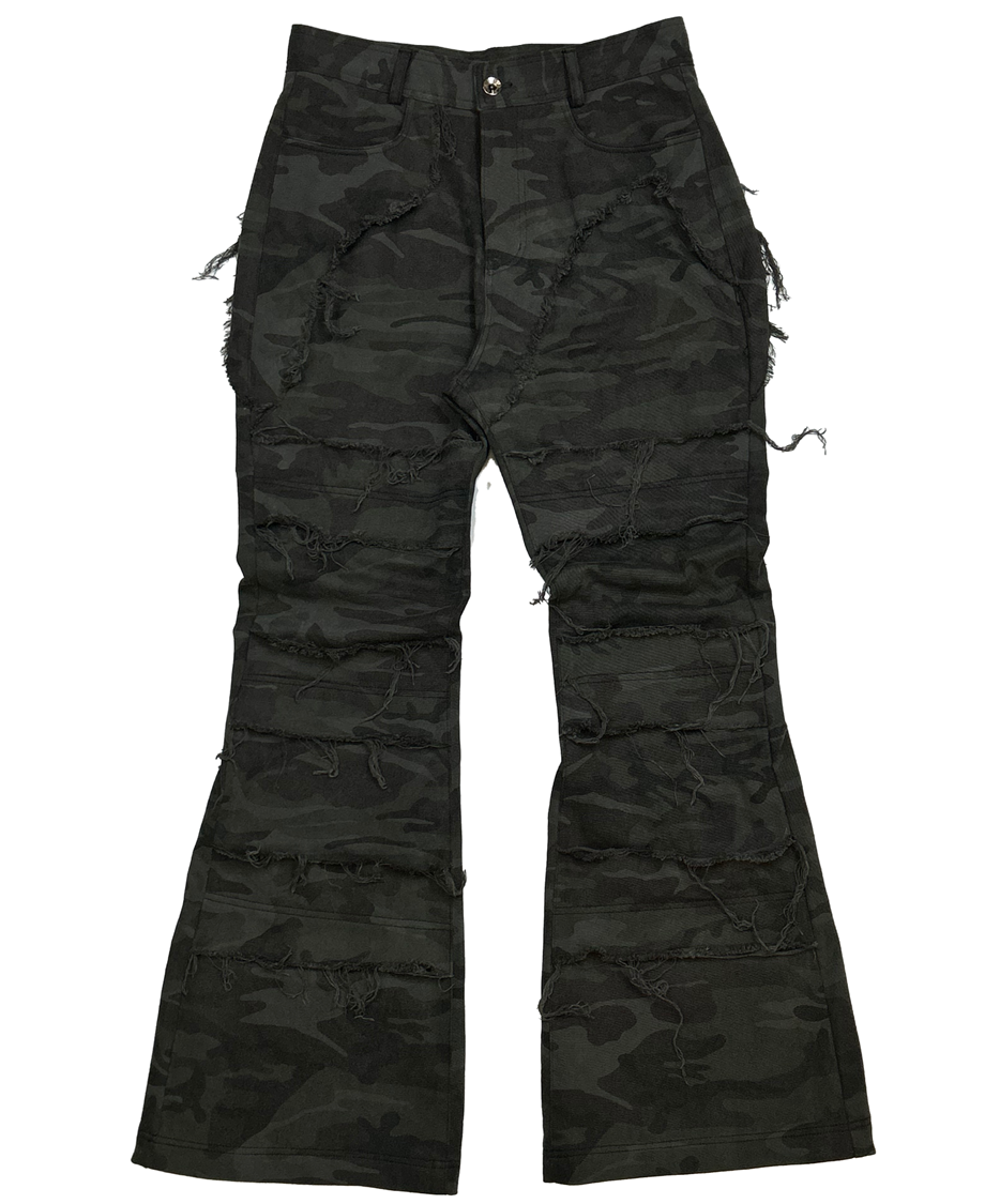 CAMO DENIM PANTS