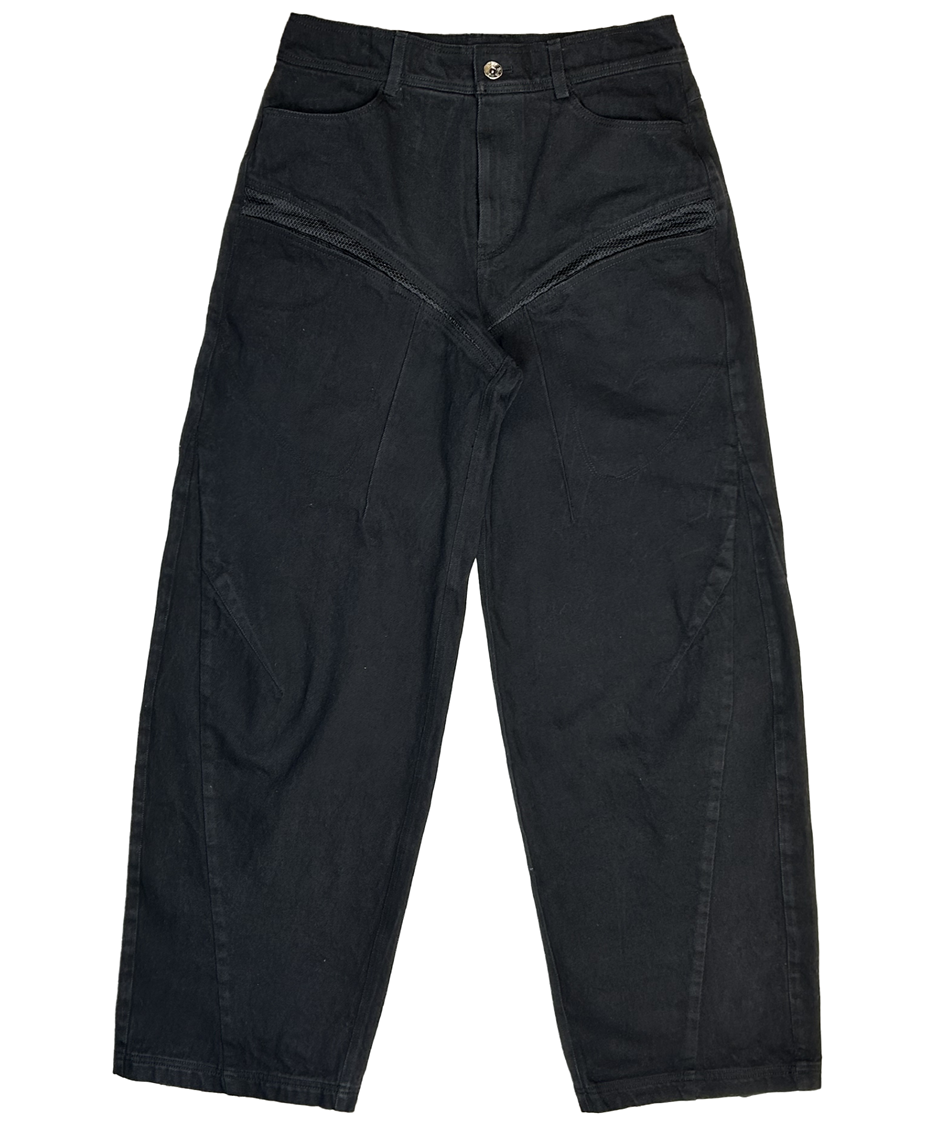 HIDDEN MESH POCKET DENIM PANTS
