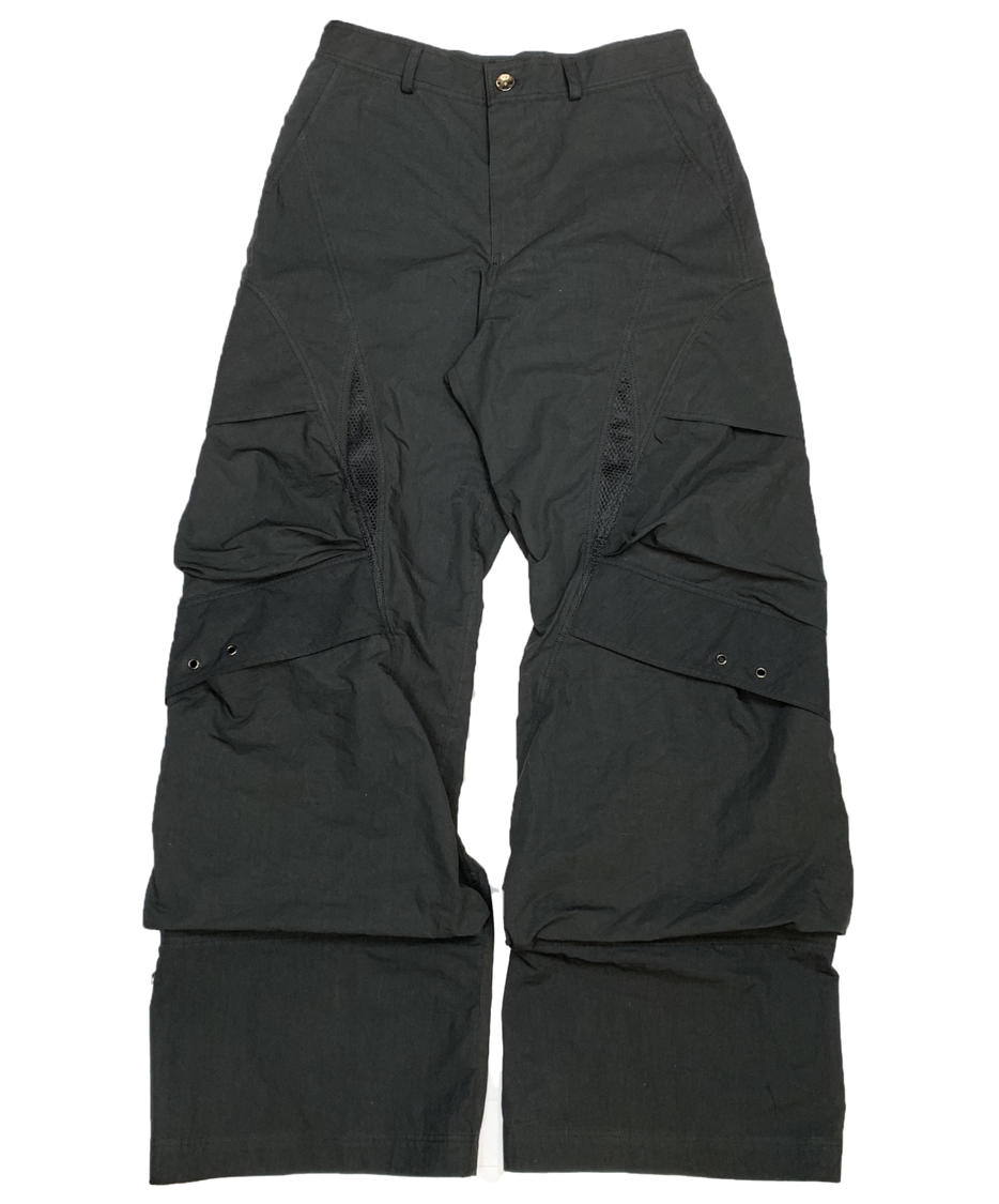 MESH CUT NYLON PANTS