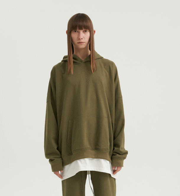 Loose fit panel hoodie KH