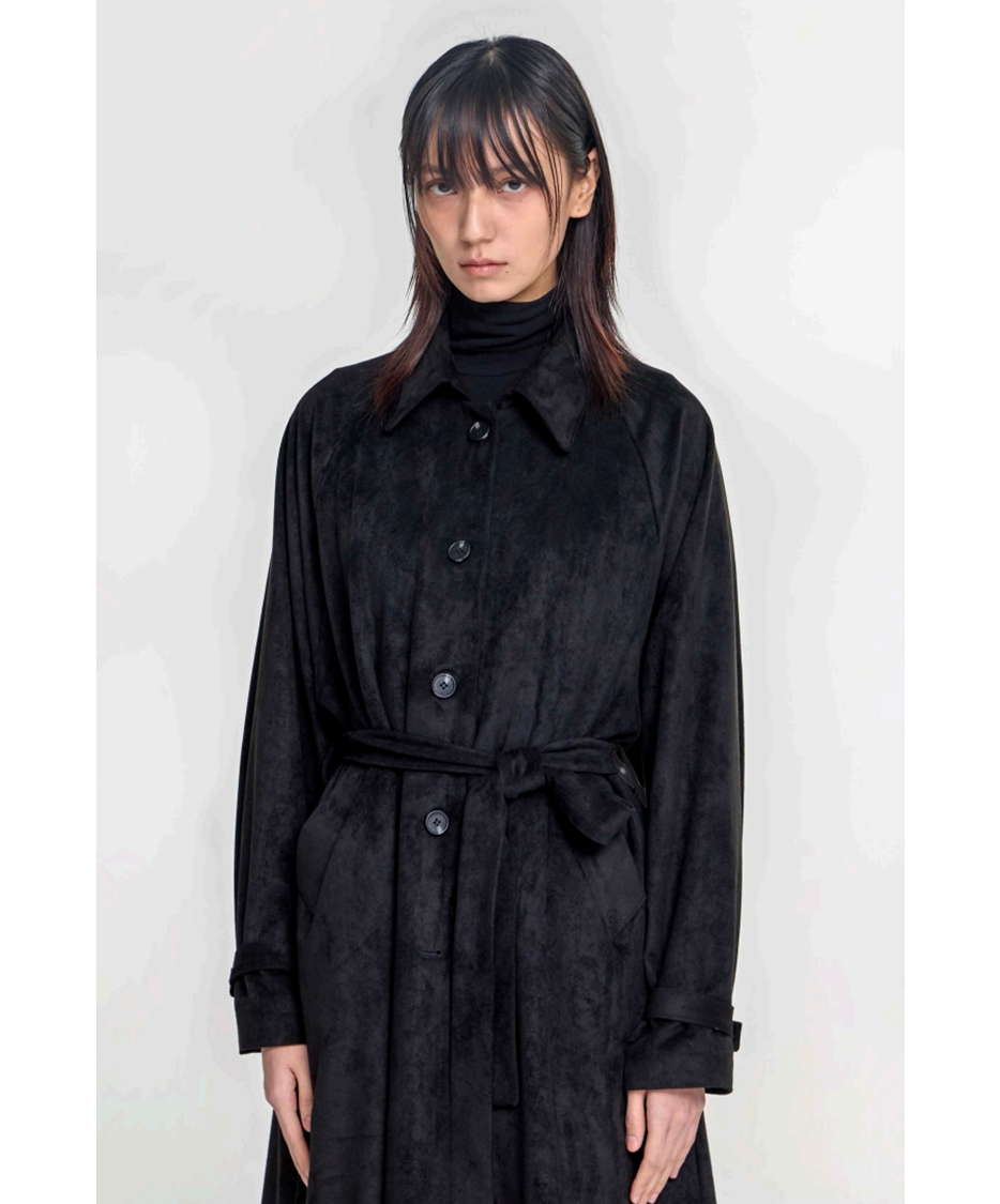Suede Trench Coat
