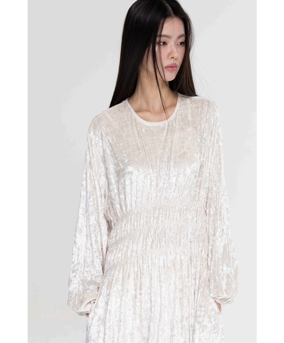 Wrinkle Dress Velvet