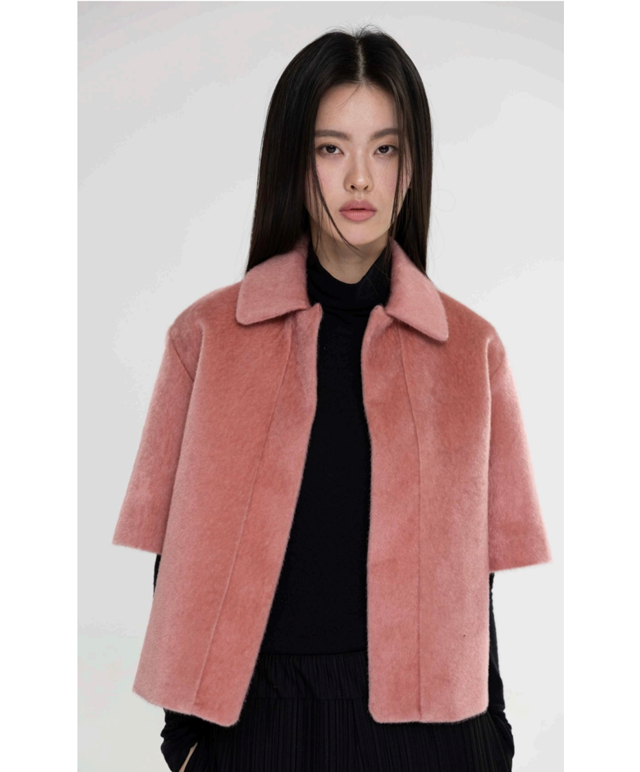 Faux fur half Jacket