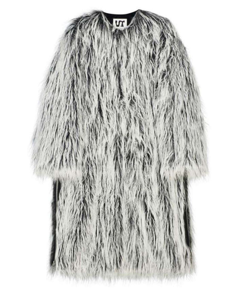 LONG HAIR ZIPPER COAT