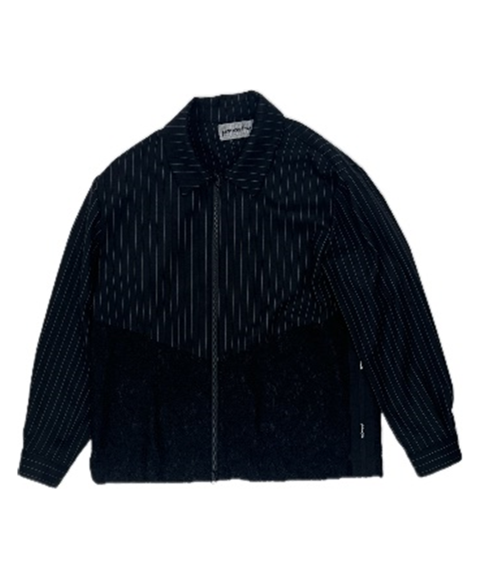 Zip-Up Wool Shirt